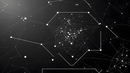 Futuristic Network Connections &ndash; Abstract Digital Background