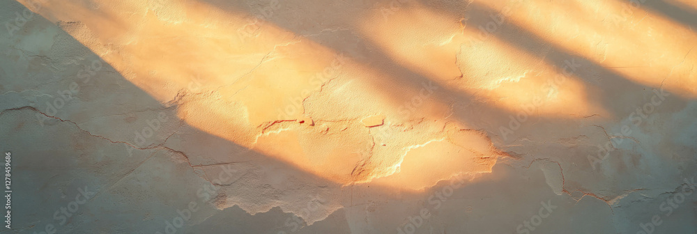 Poster cream beige textured wall with soft light shadow patterns for interior design