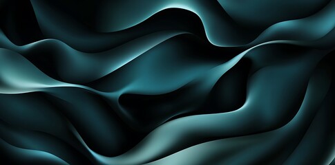Fototapeta premium Abstract background with blue and black blurred waves