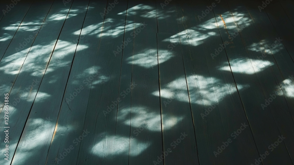 Poster dark hardwood wall texture with deep shadows and light patterns