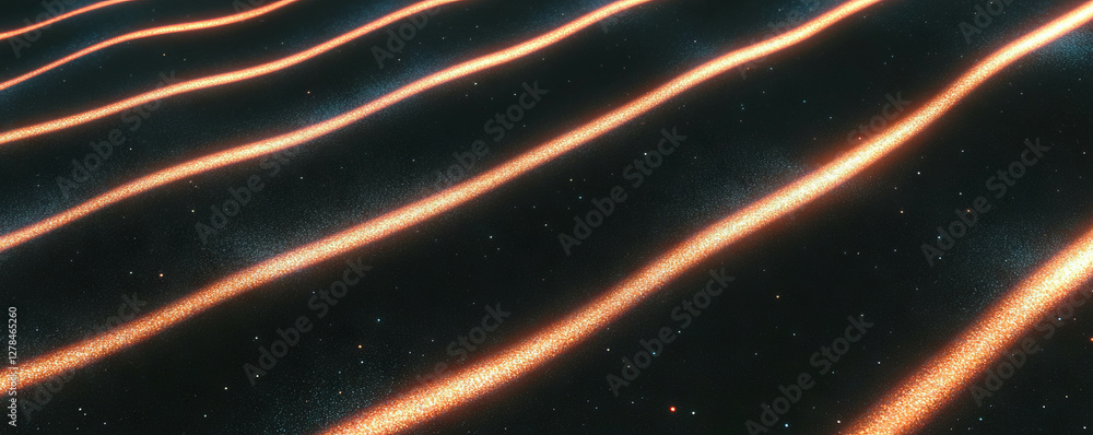 Poster abstract texture of diagonal grainy stripes with bright light on dark background for creative design