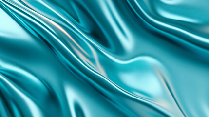 A glossy turquoise background with soft highlights