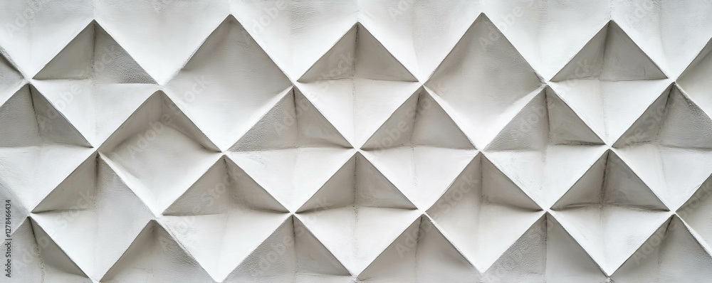 Aufkleber geometric diamond lattice texture on smooth plaster surface for modern design