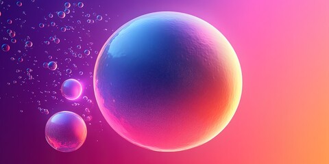 Sustainable Hydration Concept: Luminous Rainforest Droplets and Geometric Ice Biosphere on Matte Gradient Background. Abstract Eco-Tech Beverage Art with Aurora Condensation for Creative Marketing Des