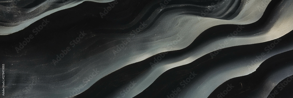 Poster Abstract texture of fine dark plaster with subtle lines for artistic and design inspiration