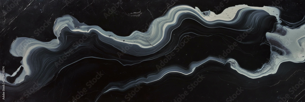 Poster Abstract dark textured plaster pattern with subtle flowing lines for modern art