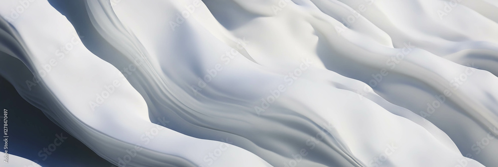 Fototapete abstract texture of fine light plaster with subtle wave-like lines for artistic background design