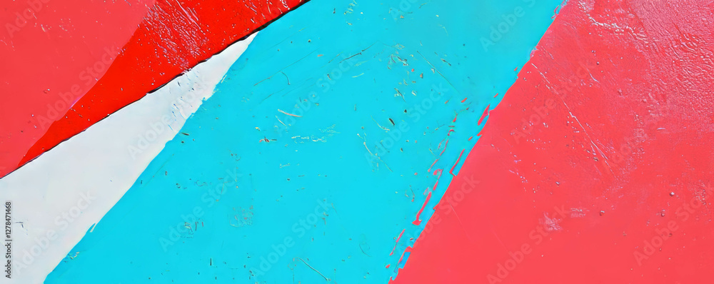Poster abstract texture of fuchsia, grey, and white wall with vibrant geometric patterns