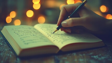 Evening Journaling: A Moment of Reflection and Tranquility