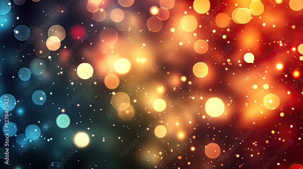 Poster dark gradient background with vibrant light reflections, creating an elegant and bold modern atmosph