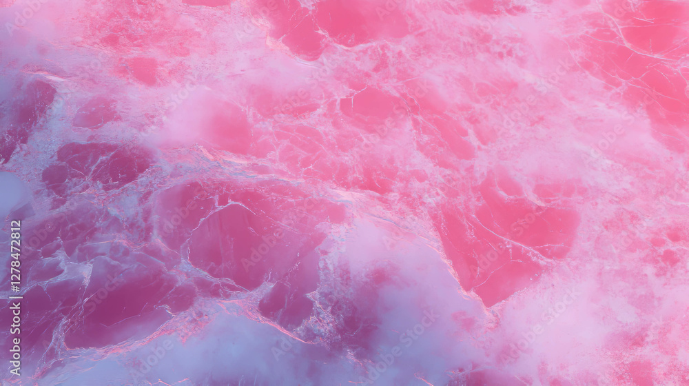 Poster glossy fuchsia pink marble texture with subtle light effects for artistic design