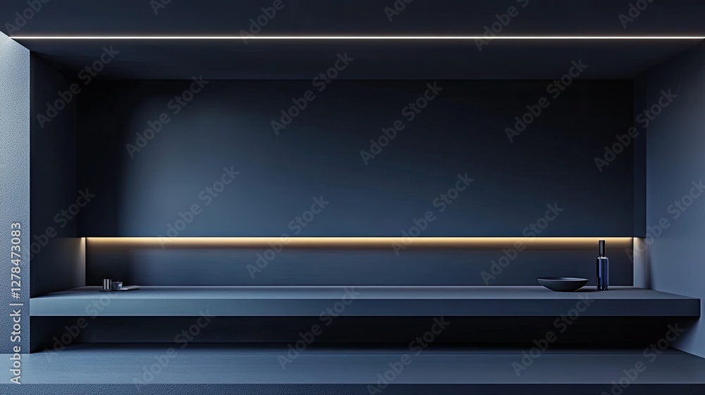 Poster sleek and smooth dark grey surface with soft gradient lighting, evoking a minimalist and contemporar