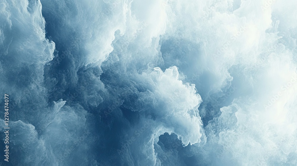 Poster subtle gradient of soft blues with a textured digital feel, offering a sophisticated modern backgrou