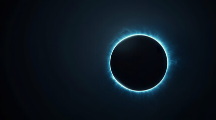 A solar eclipse occurs as the moon obscures the sun, creating a breathtaking ring of light surrounding a dark circle. This celestial phenomenon captivates observers at dawn