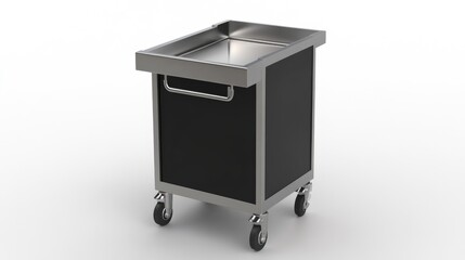 Portable tray cleaning machine with ergonomic design and high-efficiency scrubbing technology.