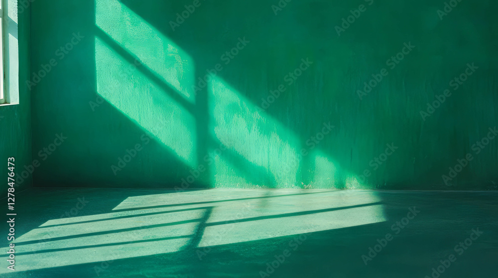 Poster minimalist green chalkboard texture with dark shadows for background design