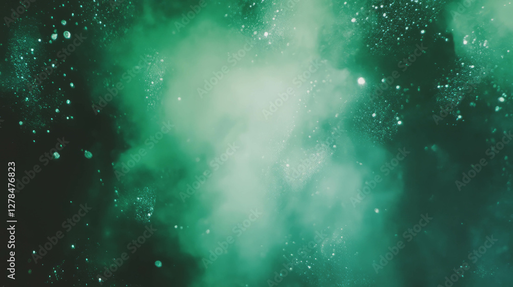 Poster Green chalkboard texture with faint chalk patterns for creative background design