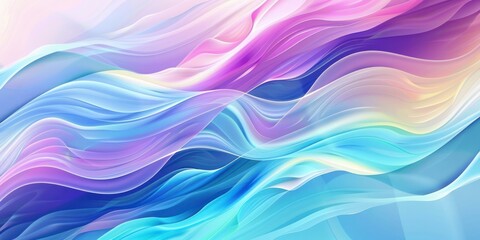 Fototapeta premium Abstract background colorful waves wide angle spectrum swirl wavy dynamic gradient purple colours.