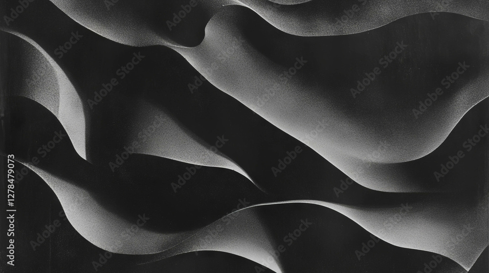 Poster Abstract grey chalkboard texture with erased chalk pattern for creative background design