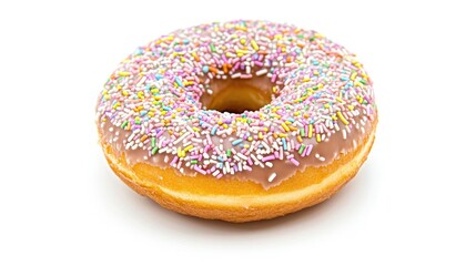 A Delicious Chocolate Glazed Donut with Sprinkles