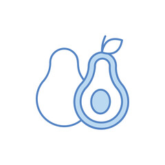 Avocado vector icon