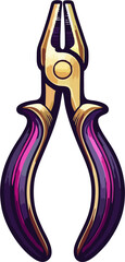 Colorful Pliers Illustration