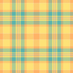 Vibrant yellow and teal plaid pattern. Perfect for textile design, fashion, or website backgrounds.  This cheerful, seamless texture evokes feelings of warmth and summer.