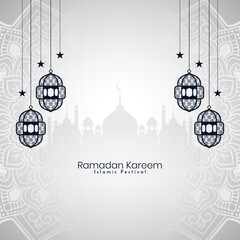 Ramadan Kareem Islamic religious festival greeting card © Tamarindarts
