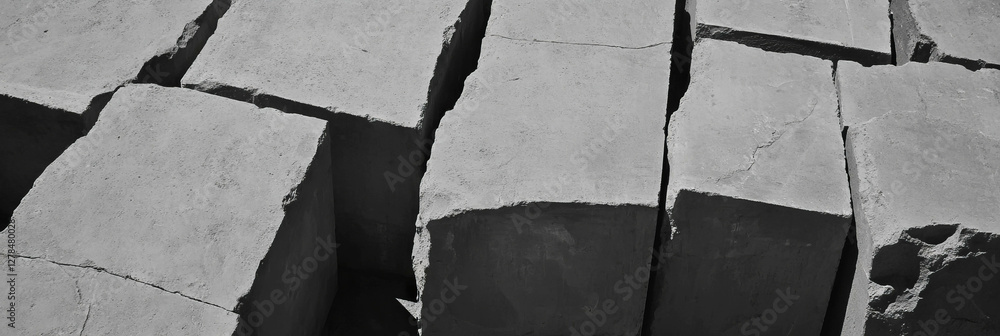 Poster textured grey concrete wall with rough uneven surface for architectural design