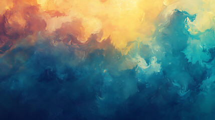 Fototapeta premium Abstract artwork displaying a beautiful gradient with multiple layers of color