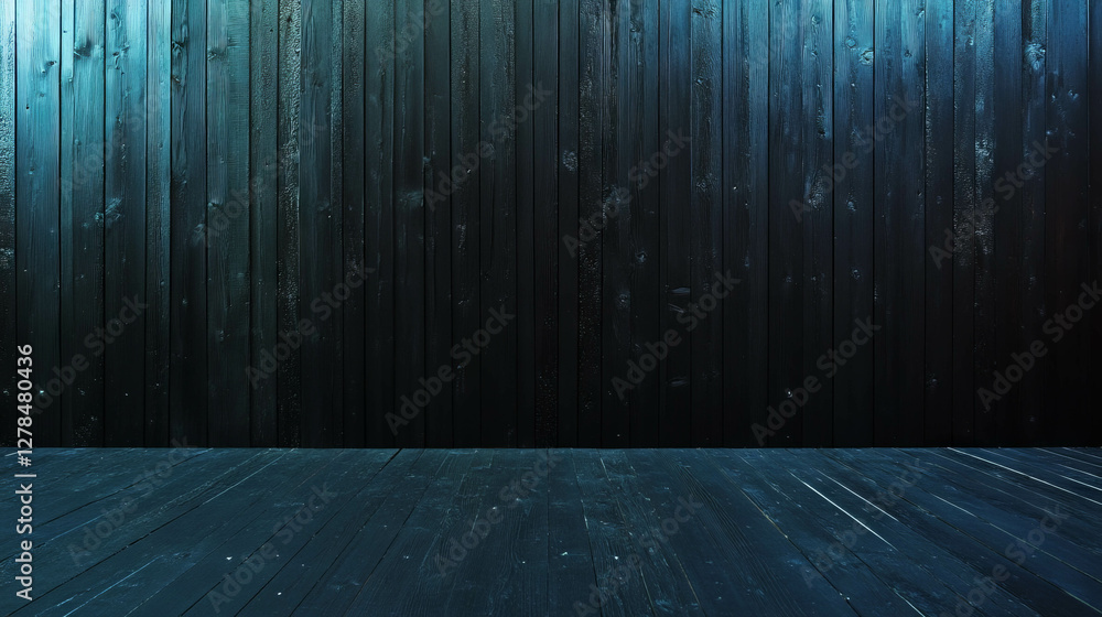 Aufkleber rustic hardwood wall with burned patterns for interior design and texture background