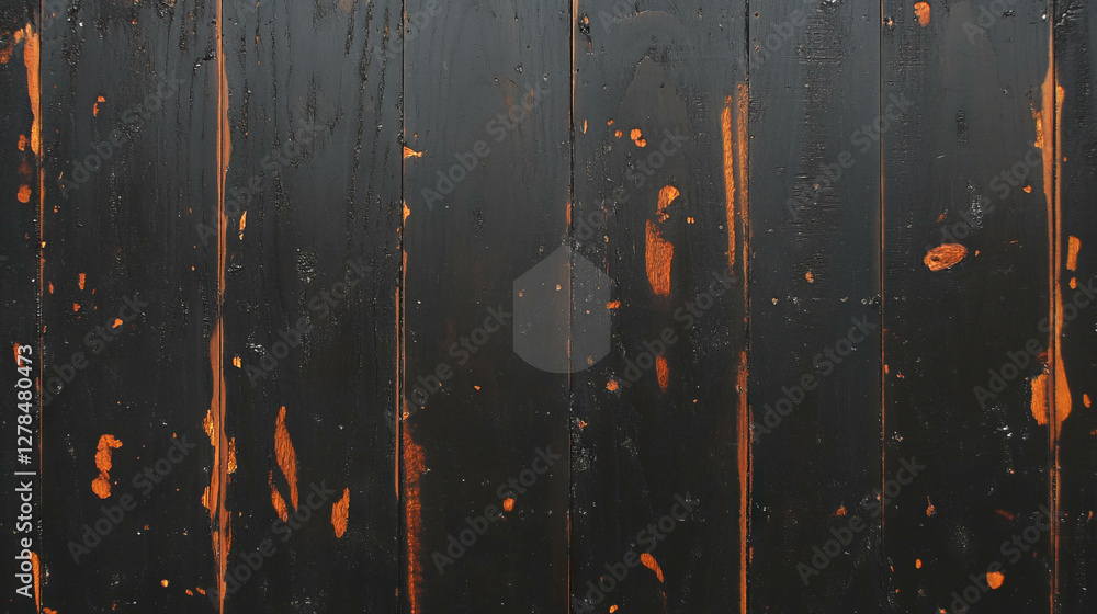 Poster burned hardwood wall texture with unique patterns for design