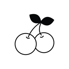 Cherry vector icon
