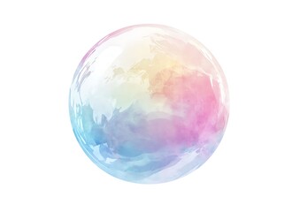 Abstract Colorful pastel, RGB, glowing ball of light