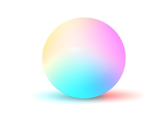 Fototapeta premium Abstract Colorful pastel, RGB, glowing ball of light