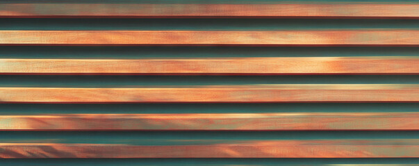 Obraz premium Modern horizontal ribbed wooden wall design with subtle texture for interior architecture