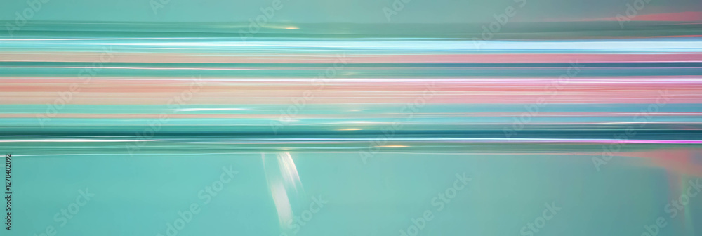 Aufkleber subtle horizontal stripes in soft pastel tones for abstract background design
