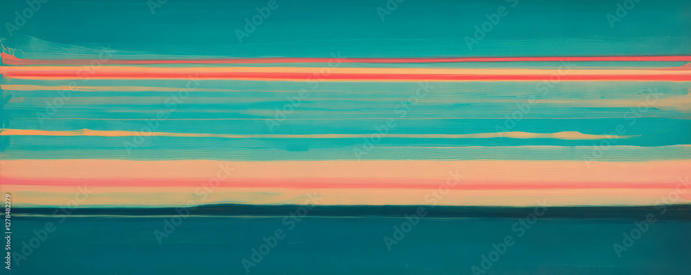 Poster Abstract horizontal stripes with subtle color variation for artistic background