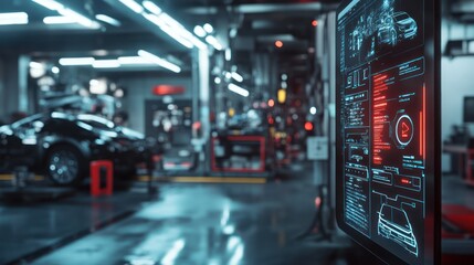 Garage Diagnostic Screen Auto Repair