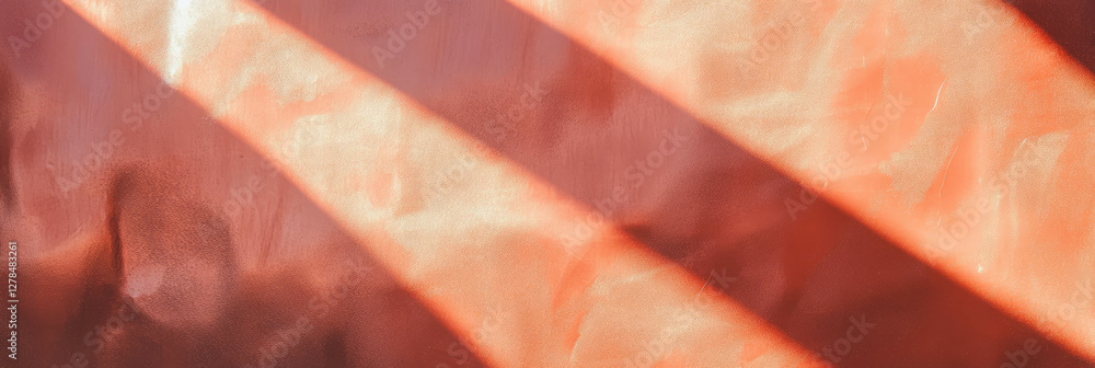 Poster intense copper wall texture with matte finish illuminated by light