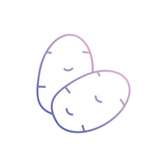 Potato vector icon 
