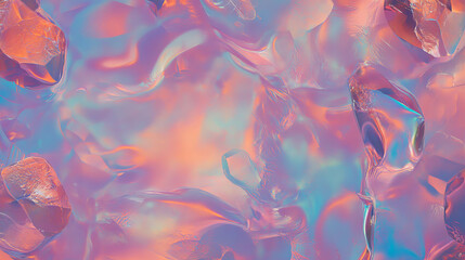 Iridescent gemstone wall texture with vibrant colors for creative design