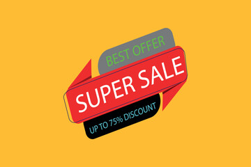 Super Sale Discount Banner Tag 02