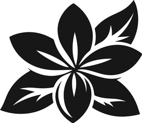 flowers and leaves vector silhouette, vector flower vector leaf or flower elements for design 