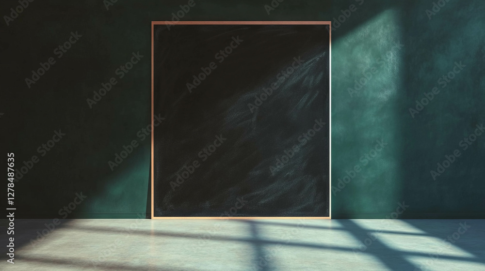 Poster chalkboard texture with smooth matte surface for educational and design purposes