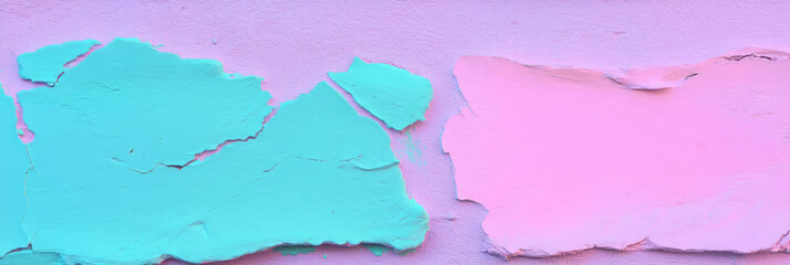 Fototapeta premium Abstract texture of lavender and mint wall with soft pastel hues for creative design