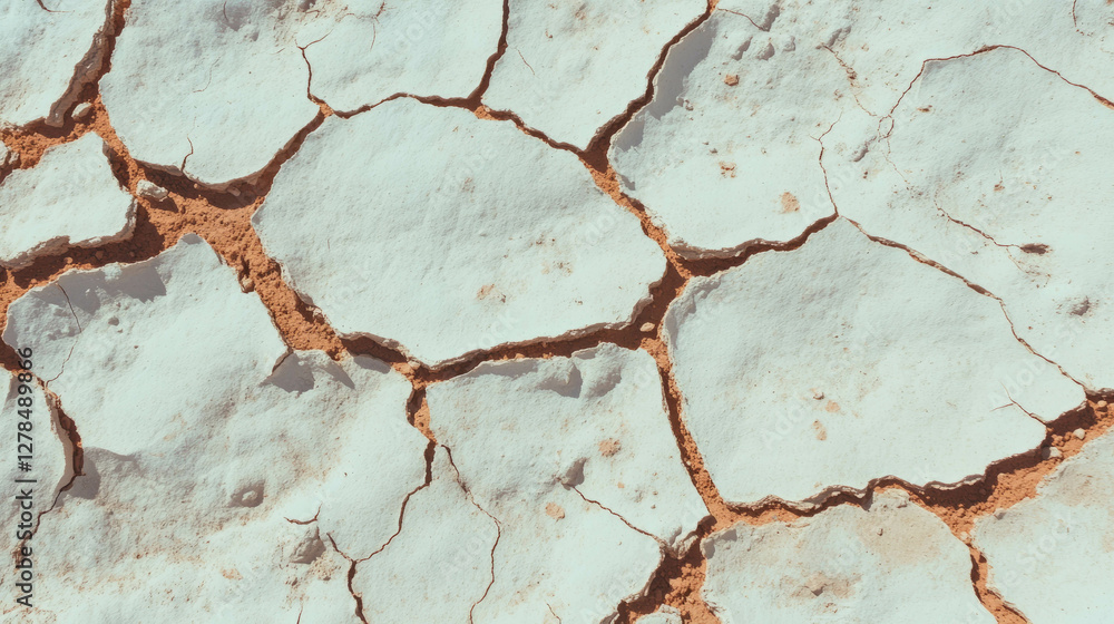 Poster light grey mud wall texture with cracked surface for background design