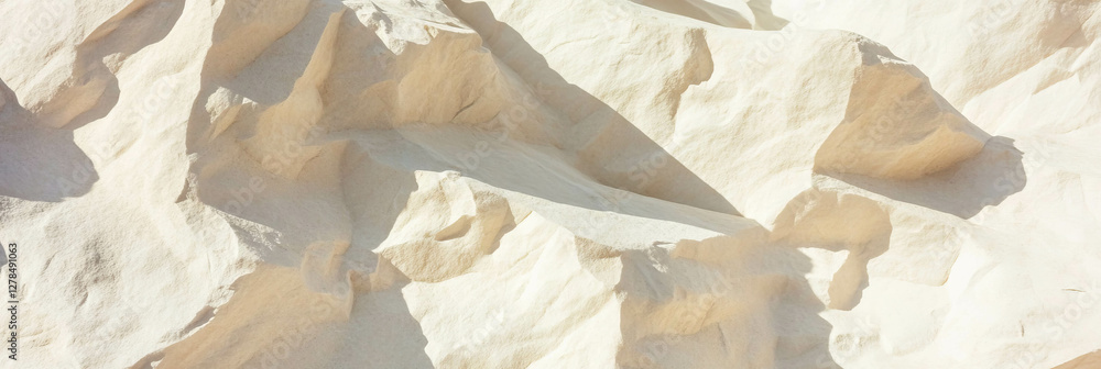 Aufkleber Beige sand texture with fine grain patterns for background and design