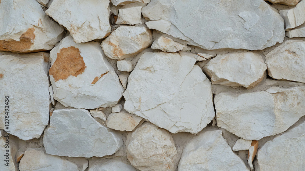 Poster Limestone texture with natural grey and brown layers for design and architecture