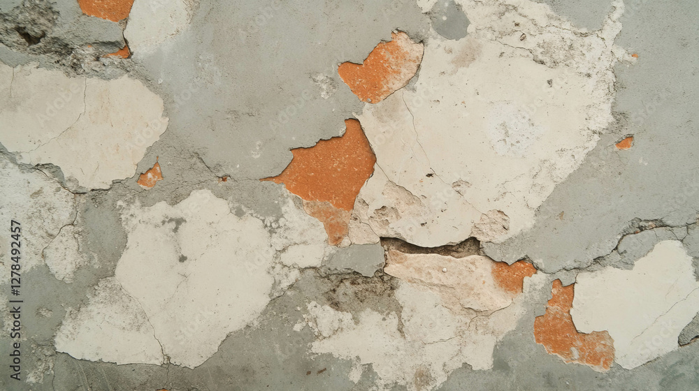 Poster natural limestone texture with grey and brown layers for background and design